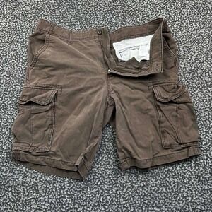 Old Navy Cargo‎ Shorts Men 36 Brown Pockets Outdoor Cotton